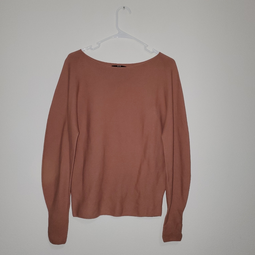 Uniqlo Beige Sweater Boat Neck S